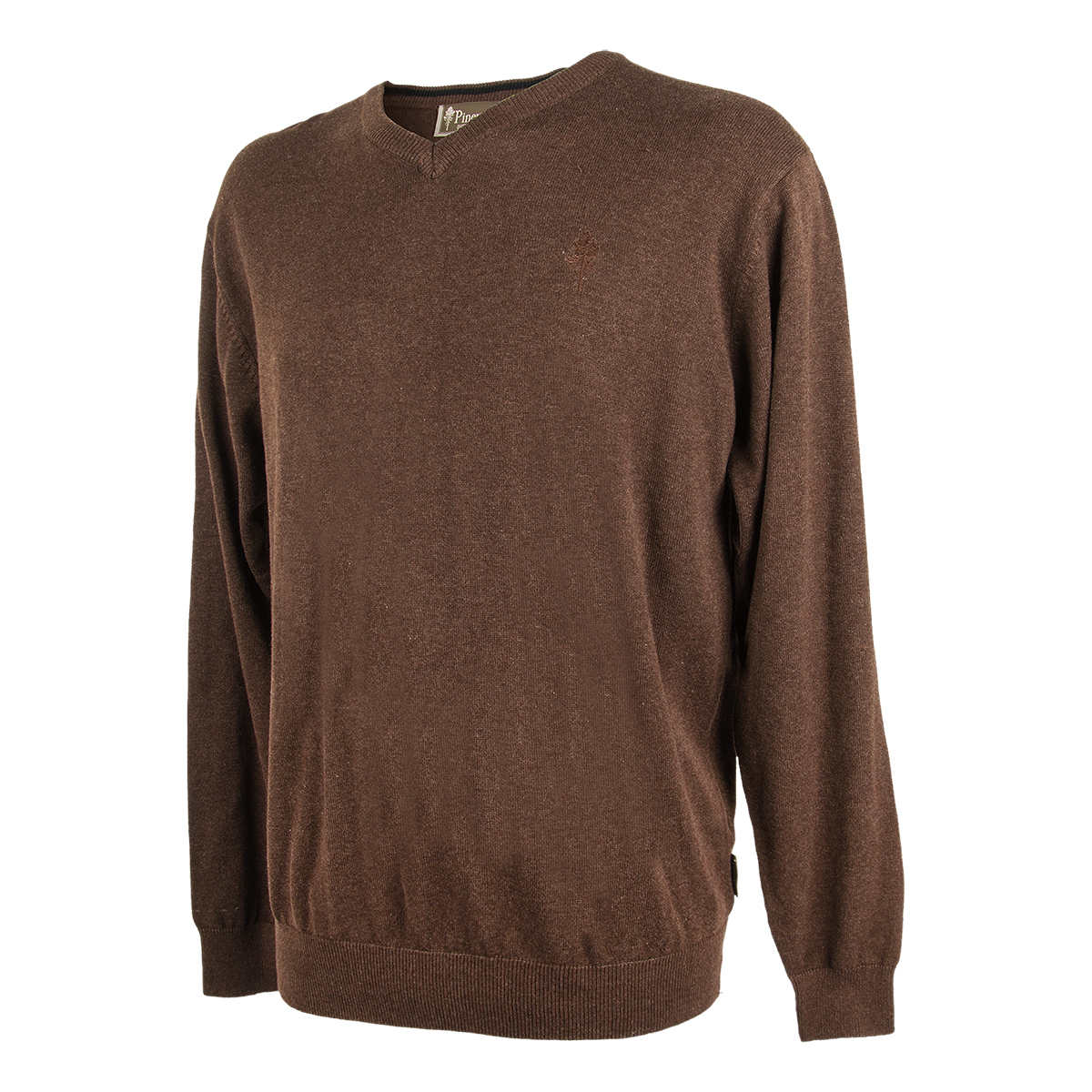 Pinewood Sweater Finnveden V-Neck Brown im Pareyshop